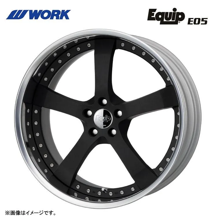 19インチ 5H114.3 8J 8J-22 5穴 ホイール 【4本セット 新品】  EQUIP E05 BIG CALIPER Rdisk 送料無料 ワーク