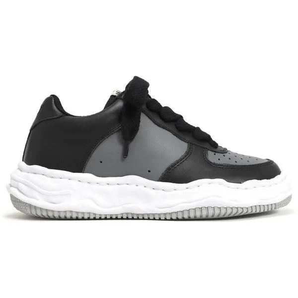 Maison Mihara Yasuhiro ミハラヤスヒロ メンズ - スニーカー Maison Mihara Yasuhiro Wayne OG Sole Low Black Grey 【US_7.5(25.5cm) 】