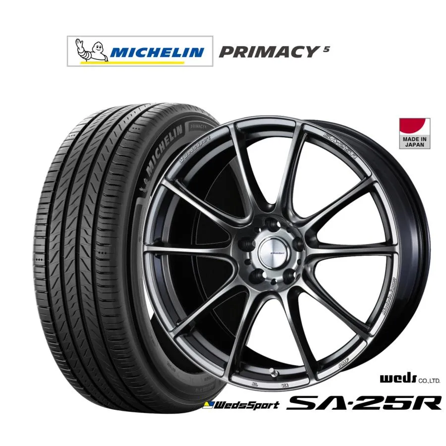 サマータイヤ ホイール4本セット ウェッズ ウェッズスポーツ SA-25R ミシュラン プライマシー プライマシー5 255/55R19