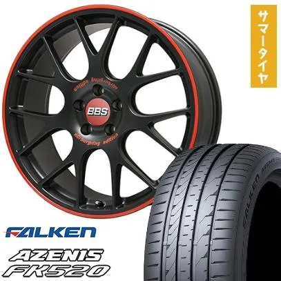 235/55R19 夏タイヤ ホイール4本セット FALKEN アゼニス FK520L (5/114車用) BBS GERMANY BBS CH-R ニュルブルクリンク エディション 19インチ