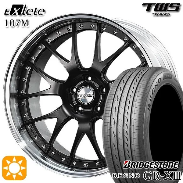 アウディ (Q5/SQ5) サマータイヤホイールセット 235/55R19インチ 5H112 TWS EXlete 107M FB ブリヂストン レグノGRX3