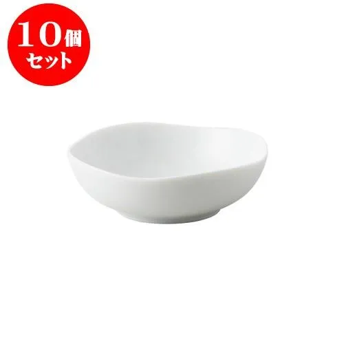 10個セット サークル 14四ツ山小鉢 白 [直径140 X 45mm] [約200g] 飲食店 業務用 カフェ レストラン ホテル シンプル 洋食器 ギフト