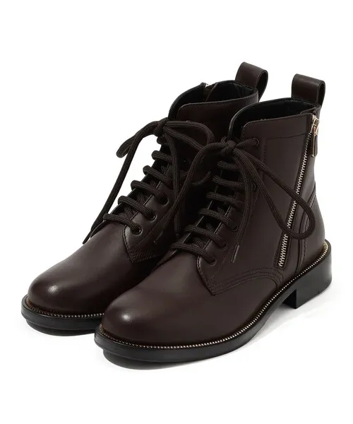 ブーツ PAUL ANDREW MISTER ZIP レースアップブーツ レディース