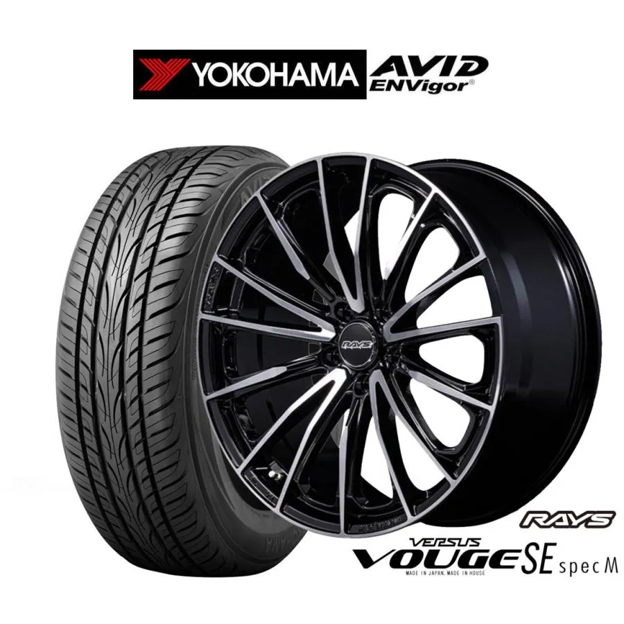 サマータイヤ ホイール4本セット レイズ ベルサス ヴォウジェ SE SPEC-M ヨコハマ AVID エンビガー (S321) 225/45R19
