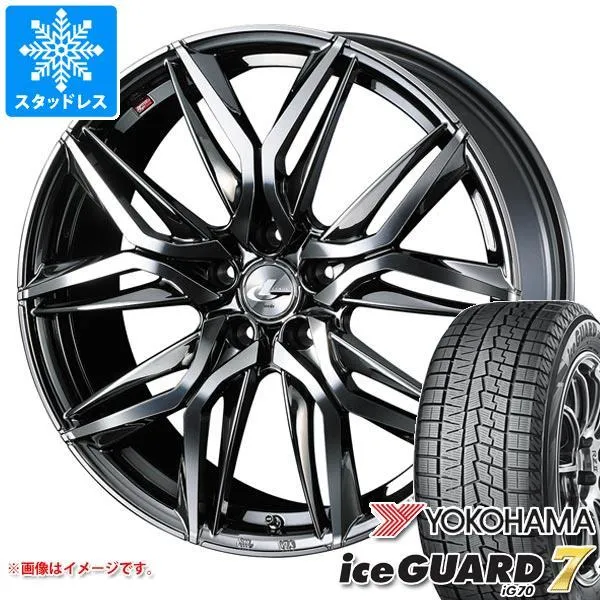スタッドレスタイヤ ヨコハマ アイスガードセブン iG70 215/55R17 94Q レオニス LM 7.0-17
