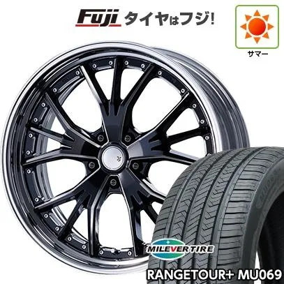 【新品国産車用5穴114.3】 | 夏タイヤ ホイール4本セット | 235/55R20 | ミレバー レンジツアープラスMU069（限定） | エムズスピード JJランチャ | 20インチ