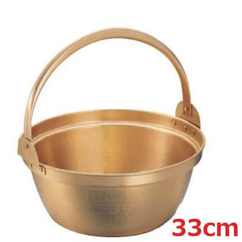 山菜鍋 33cm スズ引き無し 銅製 /業務用/新品/小物送料対象商品