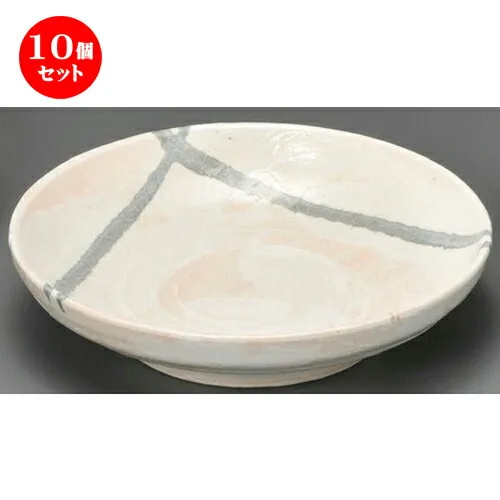 10個セット☆ 麺皿 ☆ 志野流し7.5めん皿 [ 222 x 53mm ] | そば 蕎麦 めん 麺おすすめ 人気 食器 業務用 飲食店 カフェ うつわ 器 おしゃれ かわいい お洒落 可愛い ギフト プレゼント 引き出物 内祝い 結婚祝い 誕生日 贈り物 贈答品 食器セット