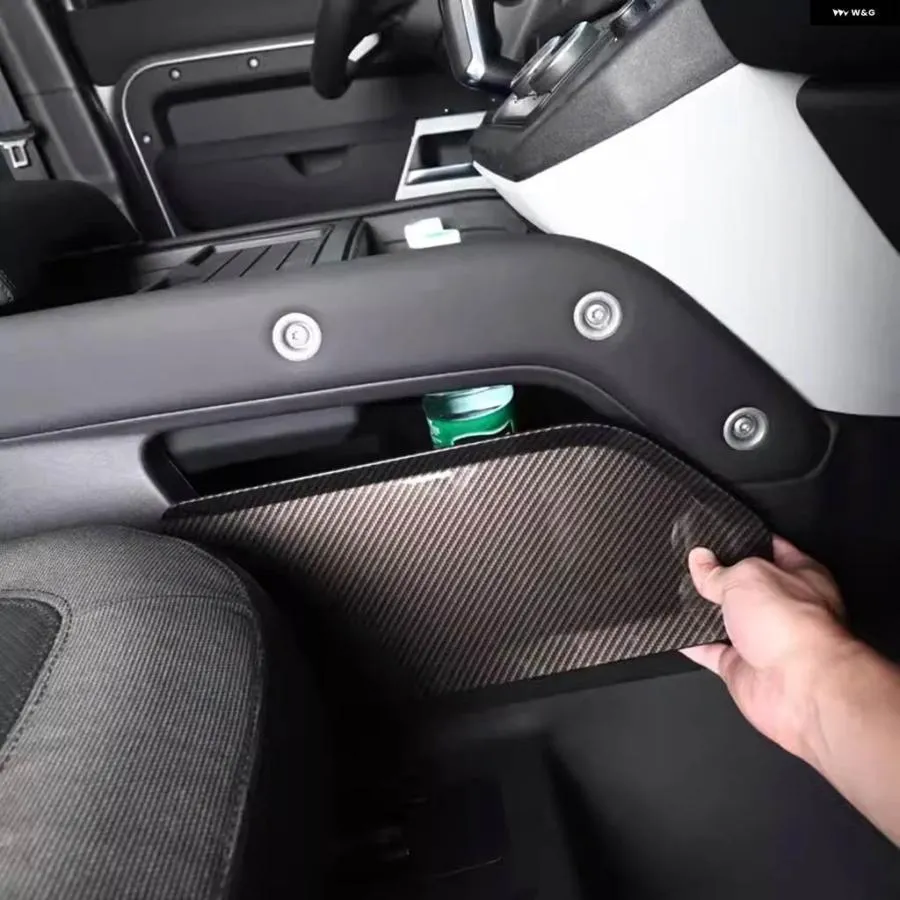 並行輸入品 ランドローバー ディフェンダー 90 110 130 2020-24 ABS カーボン カーセントラル コントロール ストレージ ボックス