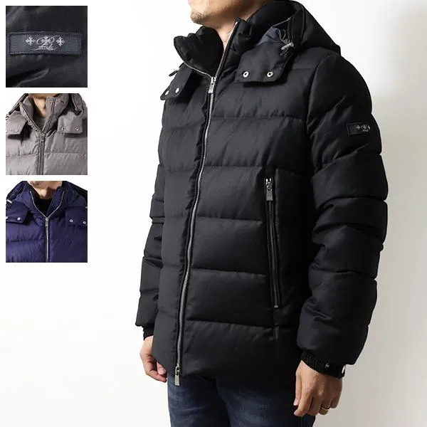 TATRAS タトラス ダウンジャケット Domiziano Down Jacket ドミッツィアーノ MJXA0032013588 メンズ ウール フード付き ロゴパッチ アウター