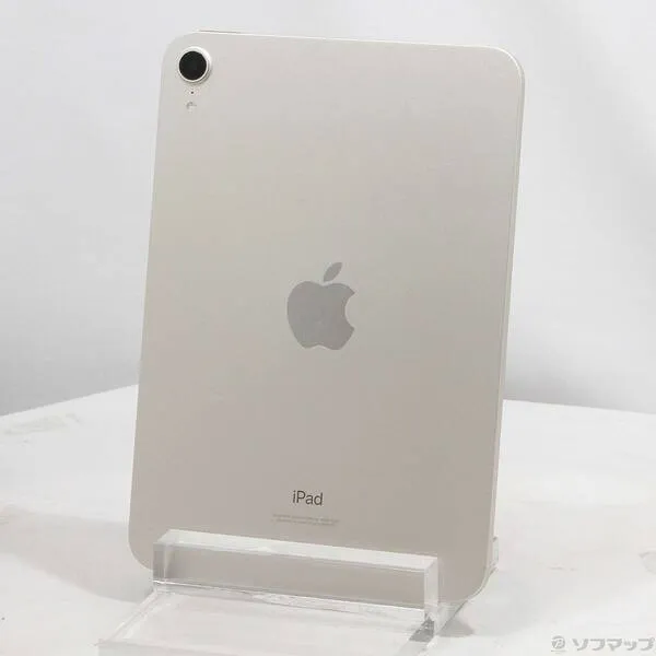 【中古】Apple(アップル) iPad mini 第6世代 64GB スターライト MK7P3J／A Wi-Fi 【198-ud】