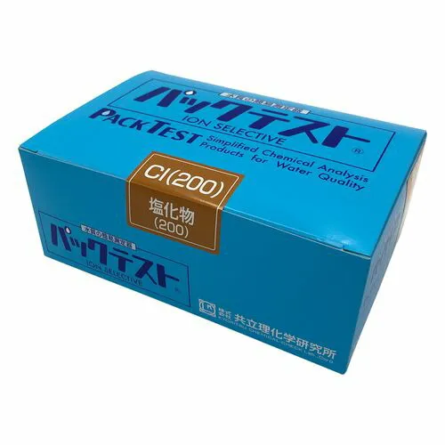共立理化学研究所 パックテスト （簡易水質検査器具） 塩化物（200） WAK-Cl（200） (1箱(5本(4589582930104) 取り寄せ商品