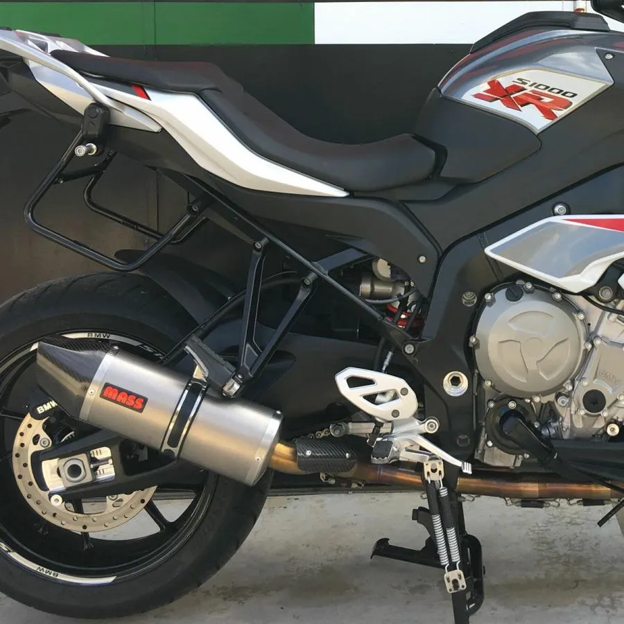 BMW S1000XR オーバルチタン 4in1 フルエキゾーストマフラー カーボンチップ MASS Exhaust