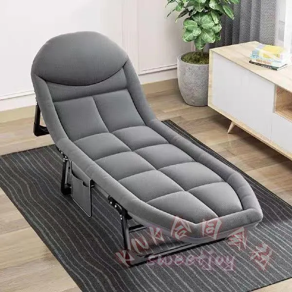 折りたたみベッド 180×55cm チェアベッド KNK(株) リクライニングチェア 簡易ベッド ポータブル 室内/来客用 省スペース
