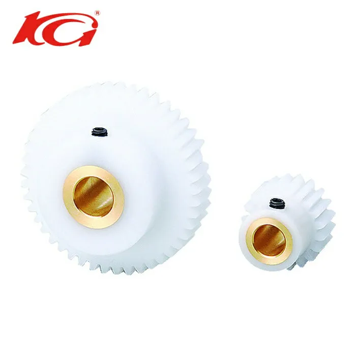 KG 協育歯車 S1DB 90B+1010 白POM平歯車 S1DB 90B+1010 形状Bm(黄銅ブッシュ入り) モジュール1 歯数90 (1個)