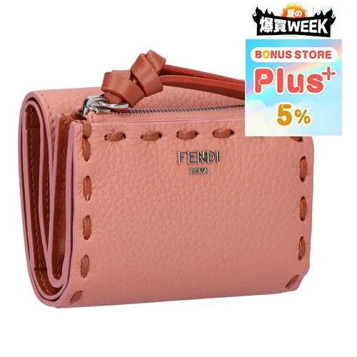 【並行輸入品】 フェンディ FENDI 折財布 三つ折り財布 ピーカブー セレリア 8M0499 AURN F1TWR SIENNA+PALLADIUM マイクロ