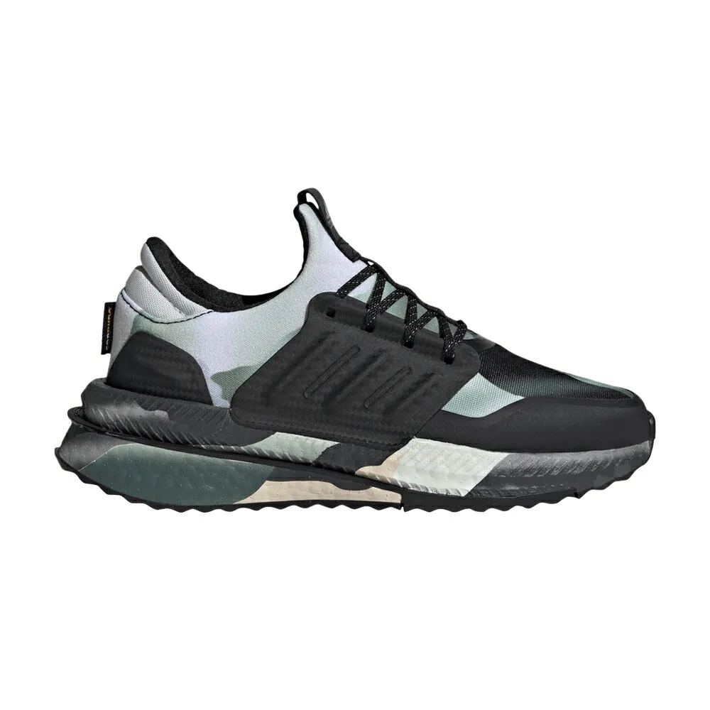 アディダス 緑 グリーン コア 黒色 ブラック 灰色 グレー X_PLRBOOST BLACK CAMO スニーカー レディース ADIDAS WMNS GREEN / CORE BLACK CORE BLACK GREY ONE