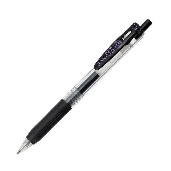(まとめ) ゼブラ ゲルインクボールペン サラサクリップ 1.0mm 黒 JJE15-BK 1本 〔×100セット〕 代引不可