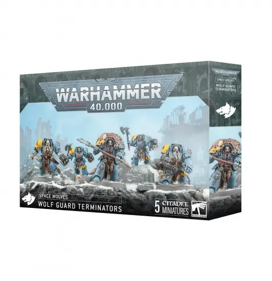 送料無料【ウォーハンマー 40000】スペースウルフ：ウルフガード・ターミネイター SPACE WOLVES: WOLF GUARD TERMINATORS 53-36