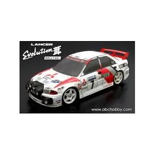ABCホビー 1/10 67148 電動RCカー用 01スーパーボディ 三菱ランサーエボリューションIII（ラリーVer.） ラジコン用 爆買
