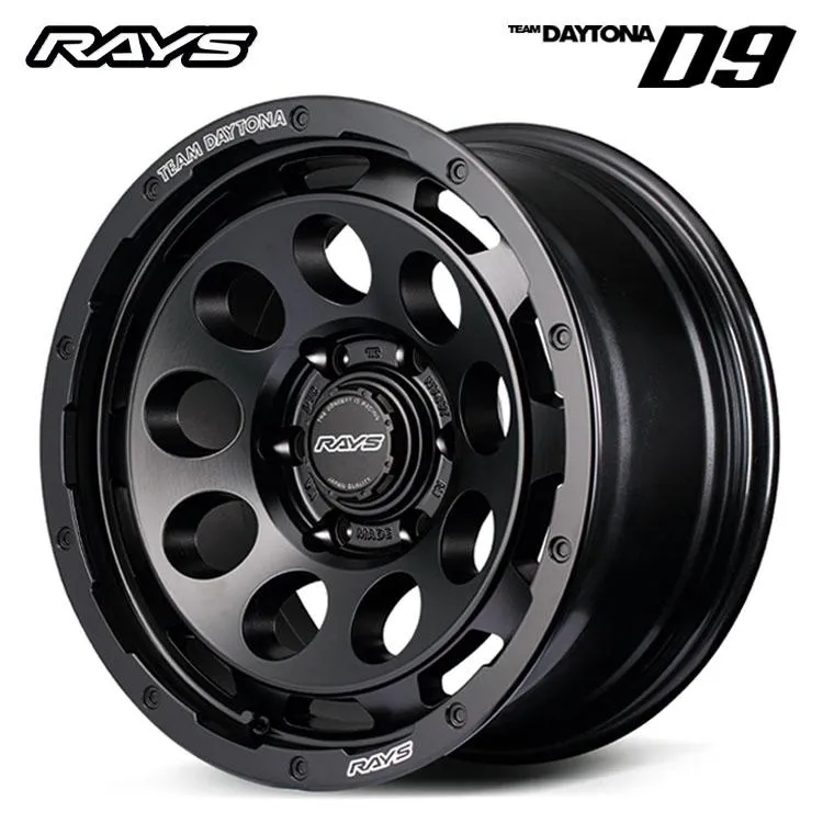 17インチ 6H139.7 8.5J 8.5J+0 6穴 ホイール 【2本セット 新品】  TEAM DAYTONA D9 送料無料 レイズ