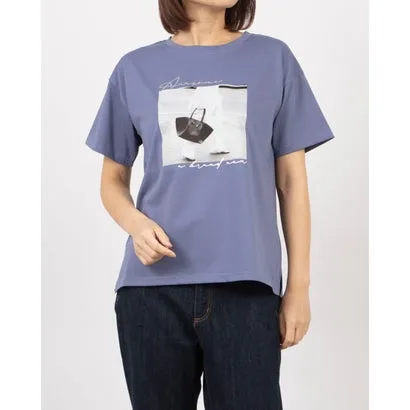 ブローディア BRODIAEA ハイブリットコットン フォトプリントTシャツ （ロイヤルブルー）