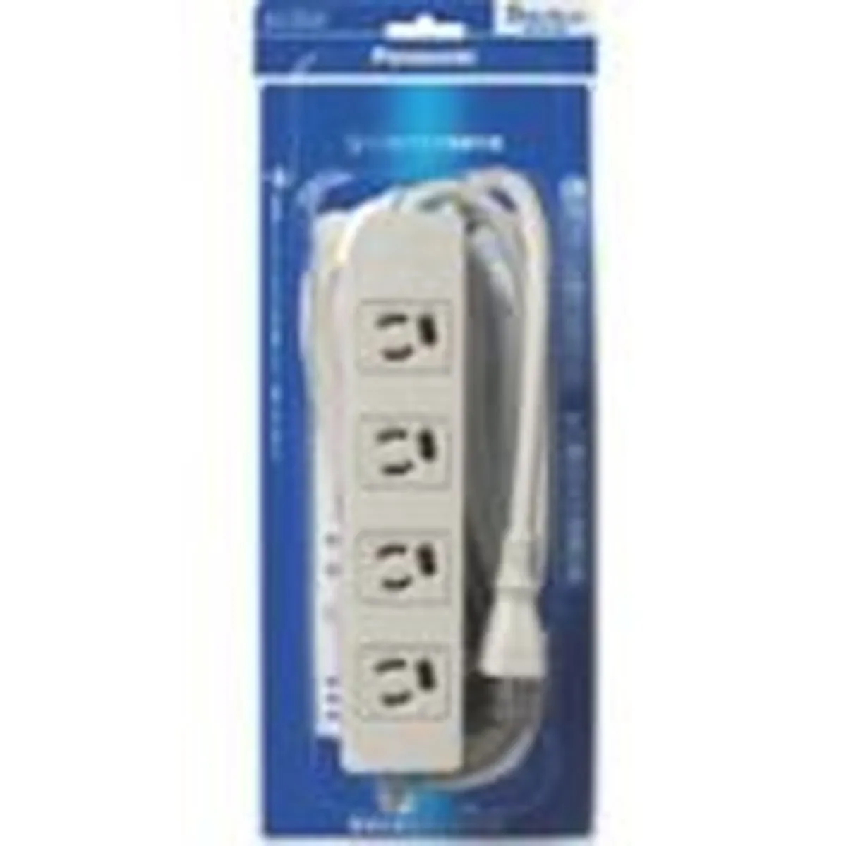 【期間限定!対象商品P2～20倍】 Ｐａｎａｓｏｎｉｃ ＯＡタップ 接地１５Ａ抜け止め形 ４個口 ５ｍコード付 グレー 1個 (WCH2454HP)