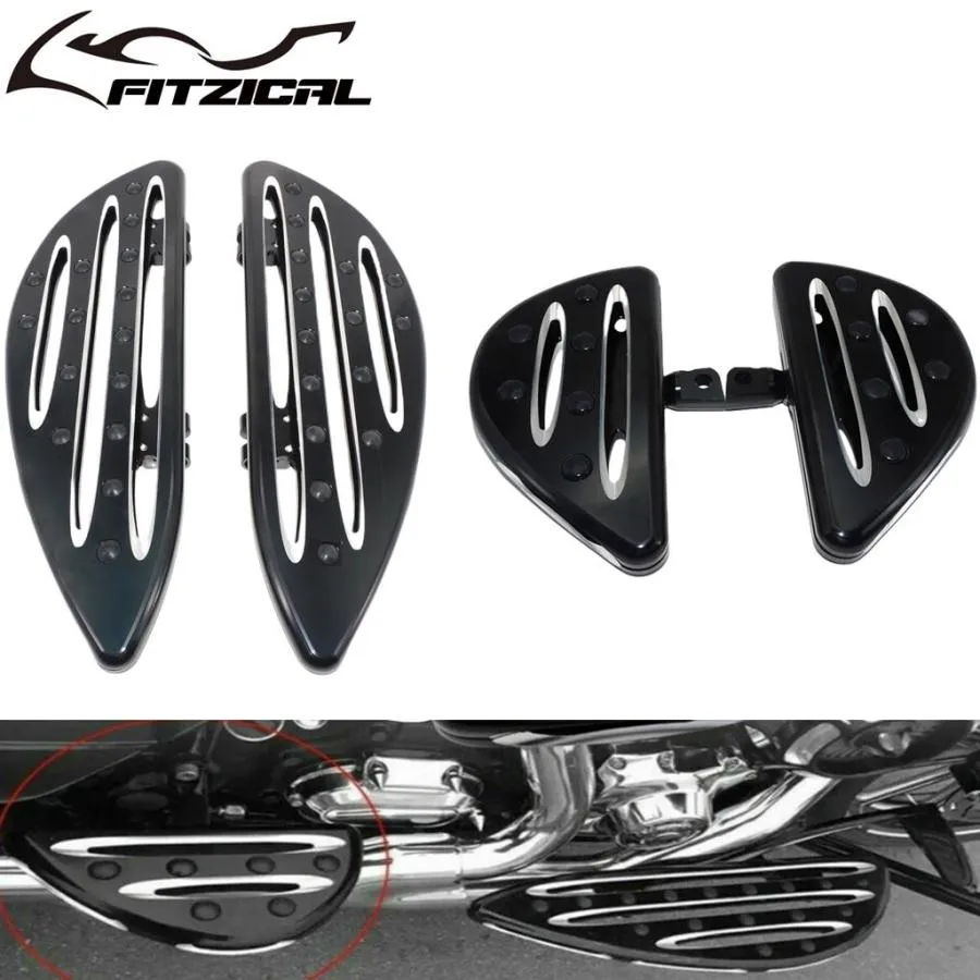 並行輸入品 バイク運転手用フロントフロア 助手席用リアフットレスト フットレストペダル ハーレーツーリング ソフテイル FL Dyn