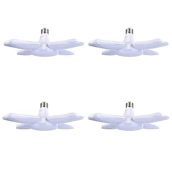 【中古】ガレージライト led 作業灯 led シーリングライト E26 LED電球 5灯式 60W 昼白色 6500K 現場用ライト工事用ライト ペンダントライト 天井照明 ダ