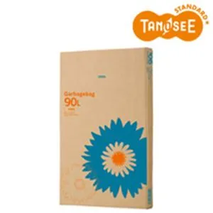 【ポイント20倍】（まとめ）TANOSEE ゴミ袋 半透明 90L 110枚入×3箱