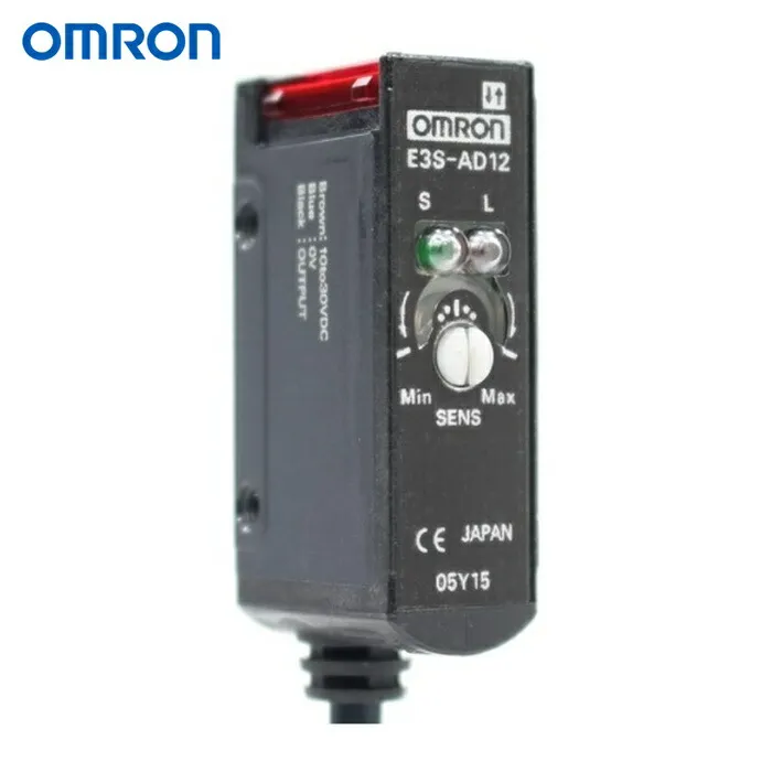 オムロン OMRON E3S-AD12 2M 中型アンプ内蔵光電センサ 拡散反射形 ヨコ形 検出距離700mm 2m (1個)