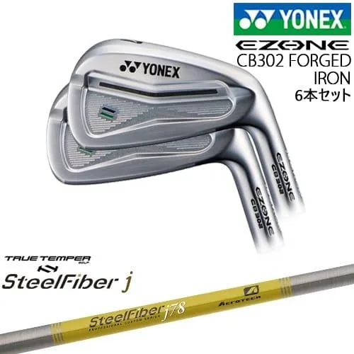 ヨネックス EZONE CB302 フォージドアイアン6本set(5I-PW)[IR]ヨネックスYONEX スチールファイバーj(パラレル) SteelFiberTRUE TEMPER