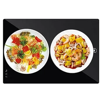 【中古】電気フードウォーマープレート、2つの温度制御（95°C / 120°C）を備えたホットプレートフードウォーマーを温める電気ディッシュ フードウォー