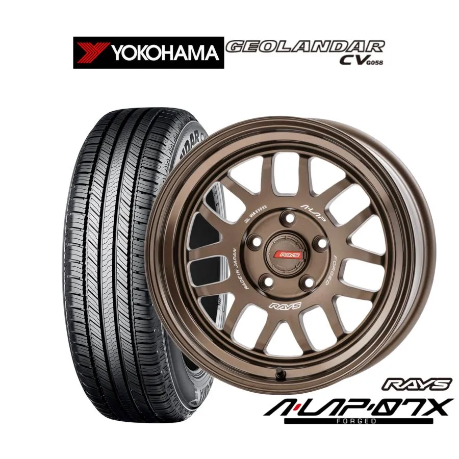 サマータイヤ ホイール4本セット レイズ A・LAP A・LAP-07X ヨコハマ GEOLANDAR ジオランダー CV (G058) 225/60R17