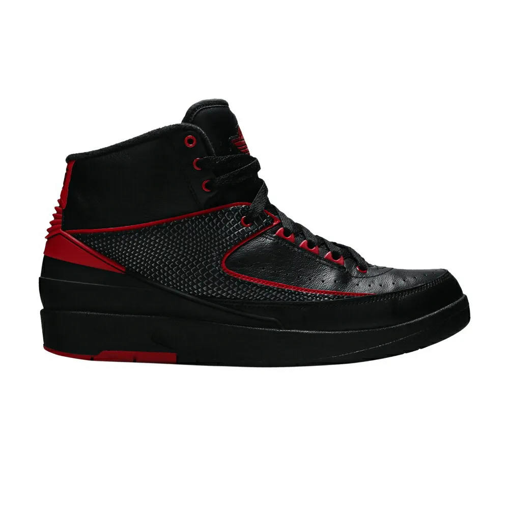 ナイキ 黒色 ブラック 赤 レッド エアジョーダン ALTERNATE 87 スニーカー メンズ AIR JORDAN AIR JORDAN 2 RETRO / BLACK VARSITY RED