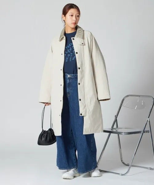 ダウンジャケット ダウン Barbour/バブア― PADDED EXMOOR COAT 中綿入り ラグランスリーブ パデッド エクスモア コート