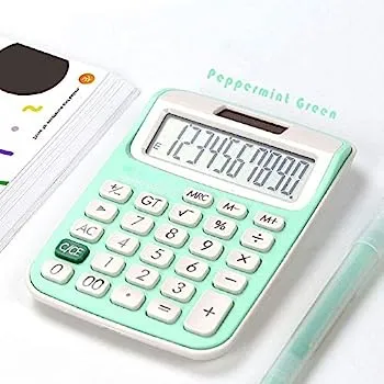 【中古】GGRBH 電卓学生会計事務所10ソーラーデュアルパワーかわいいコンピュータービジネス電卓120mm * 87mm (Color : C)