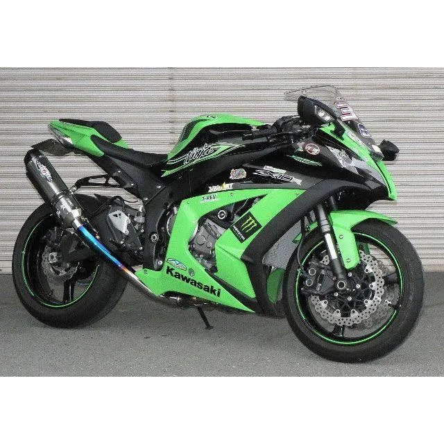ビートジャパン ZX-10R NASSERT-R Evolution TypeII スリップオンマフラー サイレンサー クリアチタン BEET