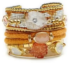 【送料無料】イタリアン ブレスレット ブレスレット※※ヌフbracelet bresilien *hipanema* modele aurore  taille   m  18cm  neuf