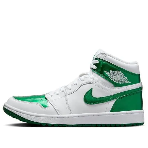 ナイキ ジョーダン ハイ ゴルフ 白色 ホワイト 緑 グリーン METALLIC GREEN スニーカー メンズ JORDAN AIR 1 RETRO HIGH GOLF DQ0660-130 / WHITE PINE GREEN