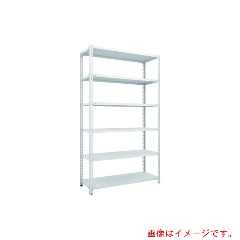 【別途送料あり】トラスコ中山（TRUSCO） TRUSCO スチールラック ＳＢＬ型抗菌塗装セミボルトレス軽量棚 Ｗ１５００ＸＤ３００ＸＨ２１００ ６段 Ｗ色 【品番：SBL-7536-W】