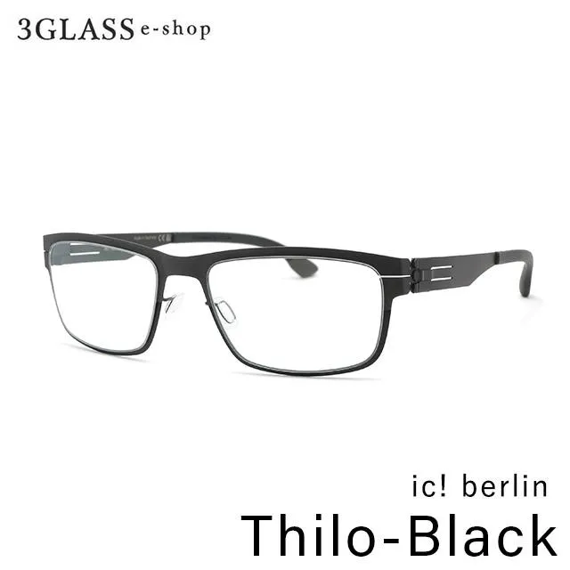 ic! berlin Thilo-Black ShinyBlack(黒/ツヤ黒) メンズ メガネ サングラス 眼鏡 ギフト対応 アイシーベルリン 店頭受取対応商品