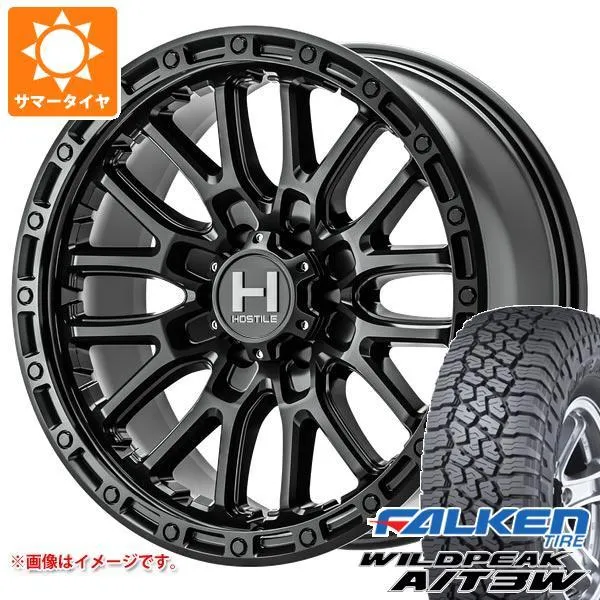 トライトン LC2T用 サマータイヤ ファルケン ワイルドピーク A/T3W 265/65R17 116S XL ホスタイル H135 リッジクレスト 8.0-17
