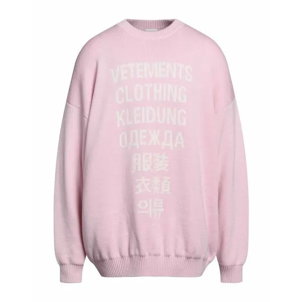 VETEMENTS ヴェトモン ニット&セーター アウター メンズ Sweaters Pink
