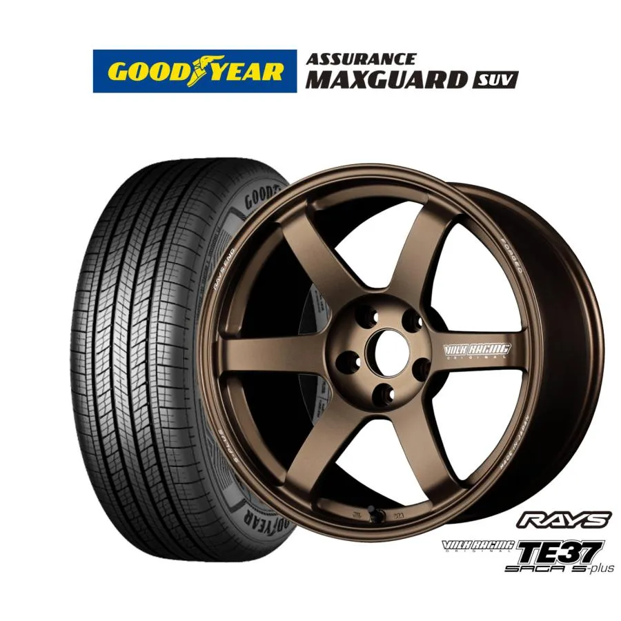 サマータイヤ ホイール4本セット レイズ ボルクレーシング TE37 サーガ S-plus グッドイヤー ASSURANCE アシュアランス MAXGUARD SUV 225/50R18