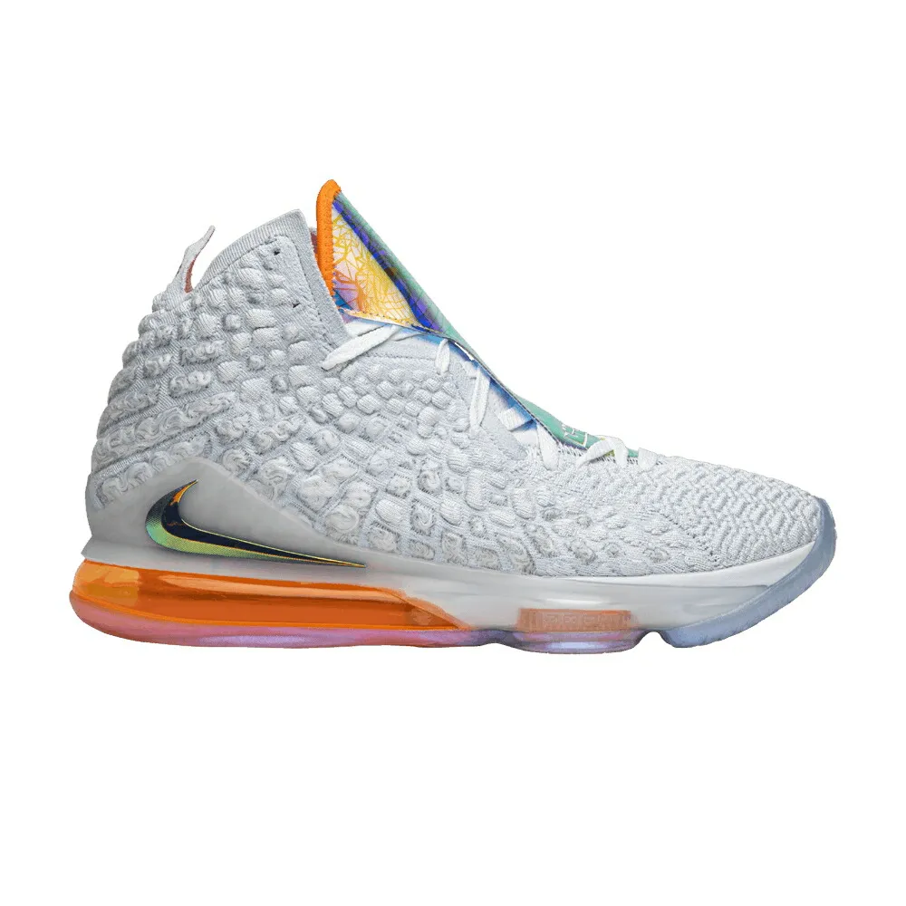 ナイキ レブロン 灰色 グレー ゲーム FUTURE AIR ゲームロイヤル 青 ブルー スニーカー メンズ NIKE LEBRON 17 LMTD / WOLF GREY GAME ROYAL VARSITY