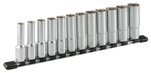 TONE ディープソケットセット（6角・ホルダー付）12点 差込角12.7mm HSL412