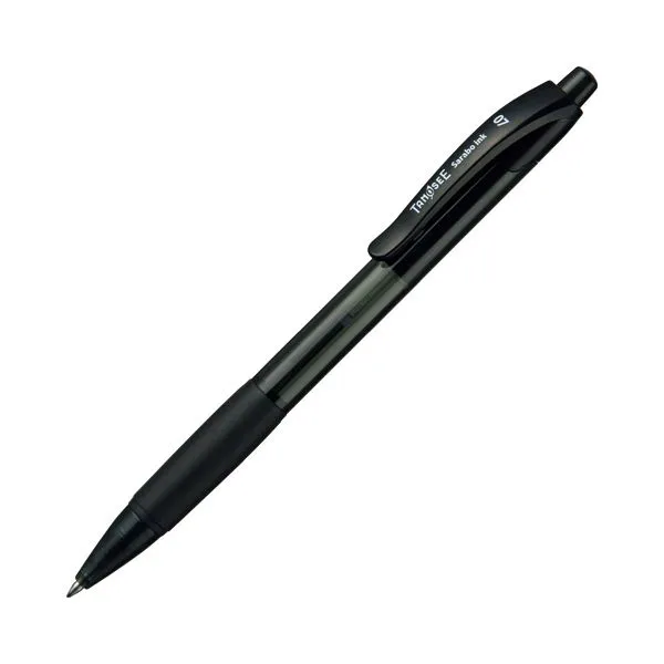 【クーポン配布中】(まとめ) TANOSEE ノック式油性ボールペン（なめらかインク） 0.7mm 黒 1本  【×100セット】