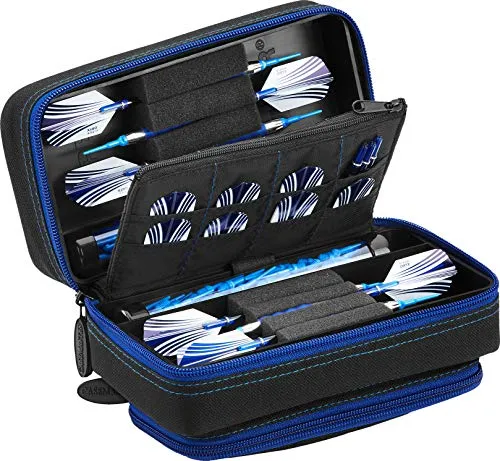 【中古】【未使用・未開封品】Casemaster Plazma Pro 6 ダーツケース ソフトスチールチップダーツ用 大きなフロントモバイルデバイスポケット 内蔵ストレージチューブとポケッ