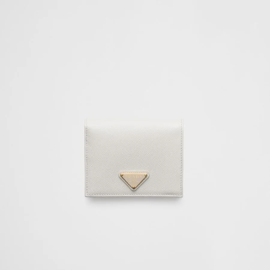 プラダ PRADA 2026春夏 レディース サフィアーノトライアングル 財布1MV204_QHH_F0009【ホワイト 】【送料無料】【正規品】